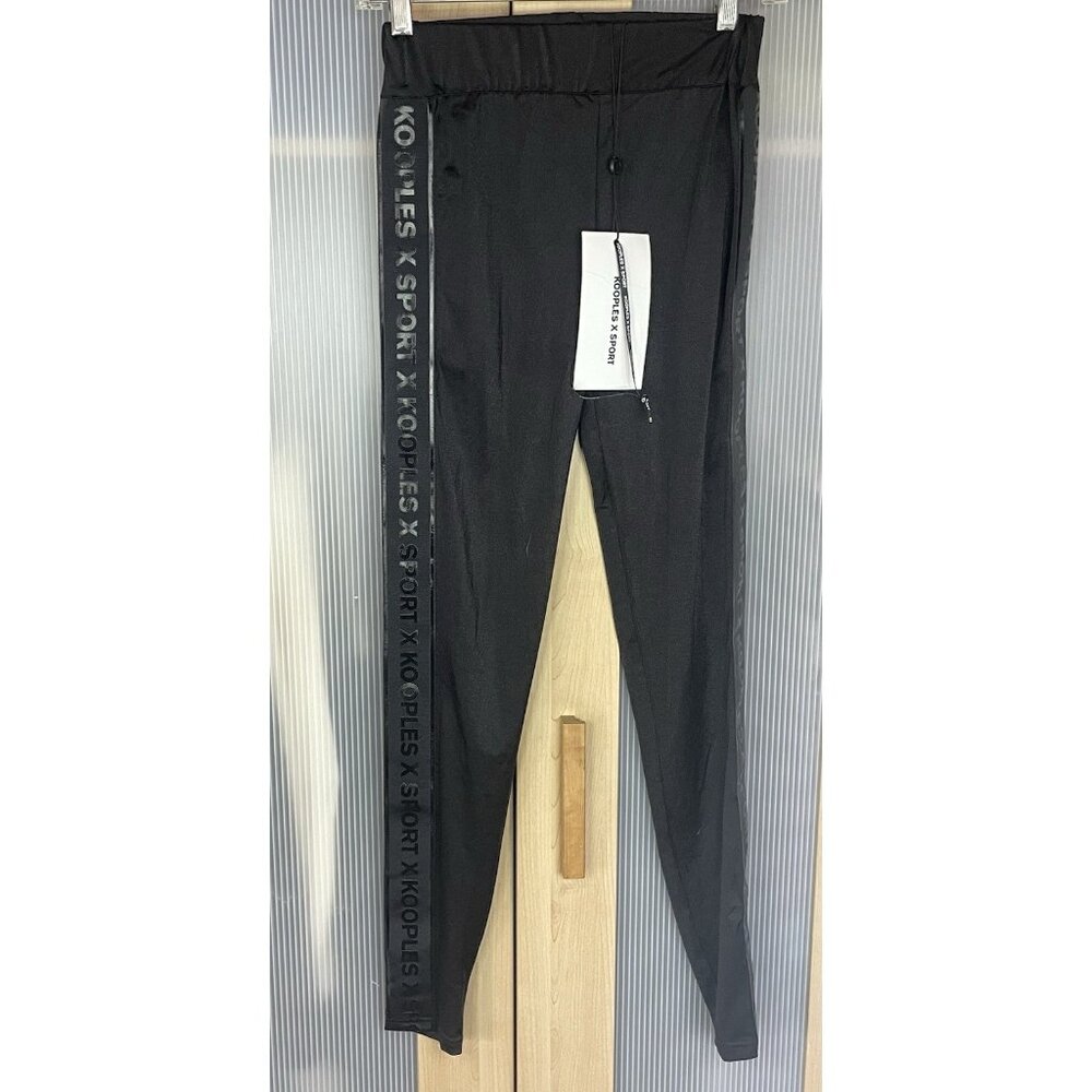 Kooples X Sport Joggers Womens Sz S Black Pants Lounge Leggings Designer